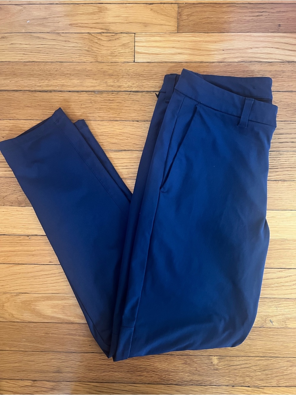 Lululemon Commission Slim Warpstreme Pants Men’s 32x30 Navy Blue Knee Seam